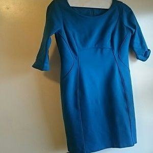 Tahari ASL turquoise Sheath dress size 4